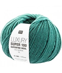 Pelote de laine Luxury Super 100 superfine wool dk - Rico Design 09 Vert