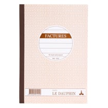 Manifold autocopiant 210X148 Factures 50 dupli - Avoine - x 5 - Le Dauphin