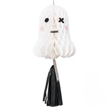 Suspension Fantôme Nid d'Abeille avec Pompon - 59 cm