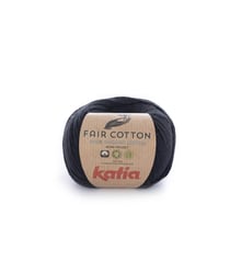 Coton 100 % BIO à tricoter FAIR COTTON - KATIA Noir (2)