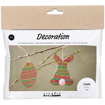 Mini Kit Créatif Pâques enfant - Oeuf et Lapin