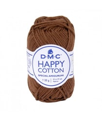 Pelote de 20Gr - coton spécial Amigurumi HAPPY COTTON - PPSC - Oeko Tex- Dmc 777 Marron