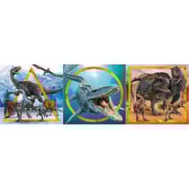 Puzzles jurassic world : t-rex et autres dinosaures féroces 3 x 48 pièces - supercolor - clementoni - 25314