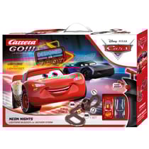 Carrera go - circuit disney pixar cars neon nights - mcqueen vs jackson storm - voitures - 62477