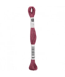 Fil à broder mouliné Uni - Rico Design 087 Rose