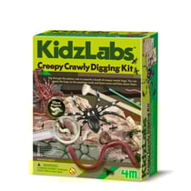 4M Kidzlabs: KIT D'EXCAVATION D'INSECTES 'CREEPY CRAWLY', boîte 17x22x6cm, 5+ - Version Anglaise