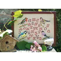 Kit Point Compté Lin Les Oiseaux De Gaspard