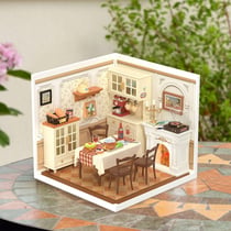 Puzzle 2D 150 pièces - Maison miniature Salle à Manger Chaleureuse - Robotime