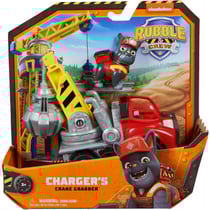 Coffret pat patrouille ruben et cie : camion grue + charlie - véhicule de luxe - figurine chien - paw patrol - spin master