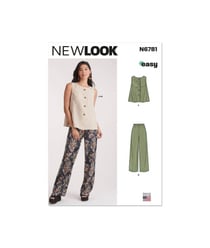 Patron New Look 6781 - Haut et Pantalon pour Jeunes Femmes taille n°FR 38-50
