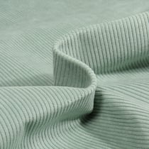 Tissu Velours d'ameublement côtelé Lena Vert d'eau