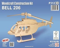 Maquette en bois Hélicoptère (Bell 206)