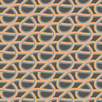 Tissu Viscose Noeud arc en ciel sur fond Gris anthracite