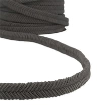Bobine 15m Galon chevrons Gris foncé 15mm