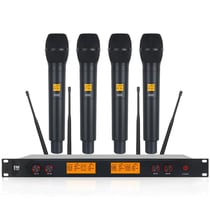 Microphone Sans Fil 4 Canaux Pour Événements Extérieurs Jusqu'à 50m YONIS