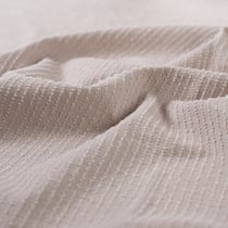 Tissu Coton Jacquard twill uni Beige