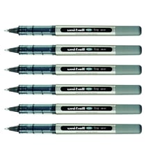 Lot de 6 rollers encre liquide UNI-BALL EYE UB157 pointe moyenne 0,7 mm noir