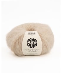 Pelote de Laine et Mohair à tricoter PINGO BRUSH MOHAIR - Phildar Beige Marron