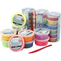 Foam Clay, 28 boîtes, Couleurs assorties