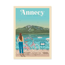 Affiche 30x40 cm - Annecy - Olahoop Travel Posters