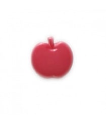 Carte de 5 boutons Pomme rose 14mm - Distrifil Rose