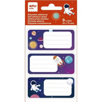 Etiquettes scolaires Planètes, 3 motifs - 9 u.