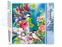 Peinture par Numéro Figured'Art - Jolis oiseaux au printemps - Kit de Loisir Créatif DIY Numéro d'Art Complet - 40x50cm sans châssis en bois
