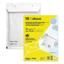 Enveloppes à bulles - 17x22,5cm - Référence C - Auto adhésive - Lot de 10 - GPV