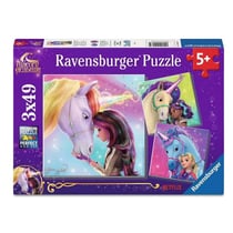 Puzzle 3x49 pieces - Magie et amitie Unicorn Academy