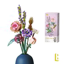 Jeux De Construction - Loz - Le Bouquet - Lavande Et Roses -