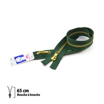Fermeture éclair Z17 - bouche à bouche 6mm - 65 cm