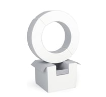 Ensemble de cerceaux 3 blocs blanc gris - Velinda
