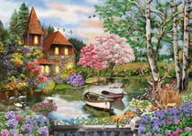 Puzzle 1000 pièces - Maison au bord du lac - Schmidt Spiele