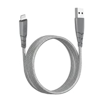 Force Power Câble Ultra-renforcé USB A/Lightning 2.4A Résistant à 50 000 flexions à 180° 2m Gris