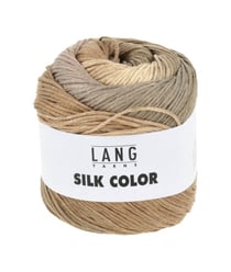 Pelote exceptionnelle de soie SILK COLOR - 100 GR - Lang Yarns 08 Marron