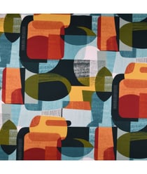 Tissu coton enduit moderne de 160 cm de largeur Multicolore vendu par 50 cm