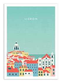 Affiche 30 x 40 cm - Lisbon - Katinka Reinke