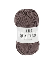Fil à tricoter 100% coton QUATTRO - Lang Yarns 68 Marron