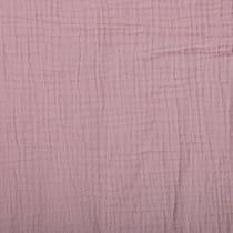 Tissu Double gaze de coton uni Vieux rose - Au mètre