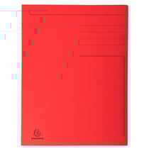 Chemise imprimée 3 rabats Forever® 280gm2 - Folio - Rouge - x 50 - Exacompta