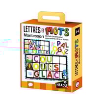 Jeu découverte Headu Lettres et Mots Montessori