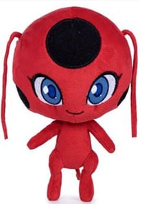 Peluche miraculous : tikki kwami 29 cm - coccinelle - peluche licence