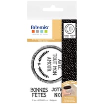 Tampons transparents - Couronne de Noël - 7 x 9 cm - 4 pcs