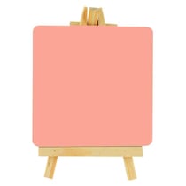 Chevalet et ardoise Rose 10x10 cm