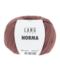 Pelote de coton à tricoter Norma - Lang Yarns 187 Rouge