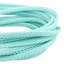 Bobine 50m Cordon damier polyester 5mm bleu d'eau