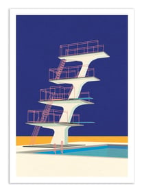 Affiche 50 x 70 cm -  Diving tower - Rosi Feist