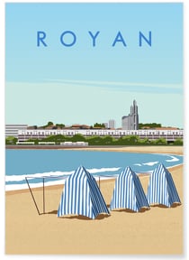 Affiche ville de Royan 2 | A3 : 29,7x42cm