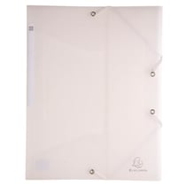 Chemise à élastique 3 rabats Polypropylène Chromaline - format pocket 12x16cm - Couleurs assorties - x 25 - Exacompta