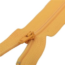 Fermeture fine Polyester N°2 couleur orange abricot